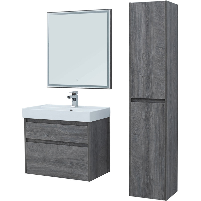 Комплект мебели для ванной Aquanet Nova Lite 60 242920 подвесной Дуб рошелье МДФ / ЛДСП