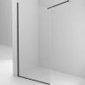 Душевая перегородка BelBagno Kraft 120 KRAFT-L-1-120-C-NERO профиль Черный матовый стекло прозрачное