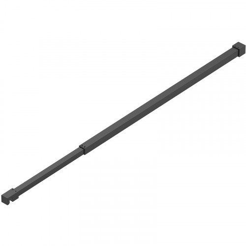 Душевая перегородка BelBagno Kraft 120 KRAFT-L-1-120-C-NERO профиль Черный матовый стекло прозрачное