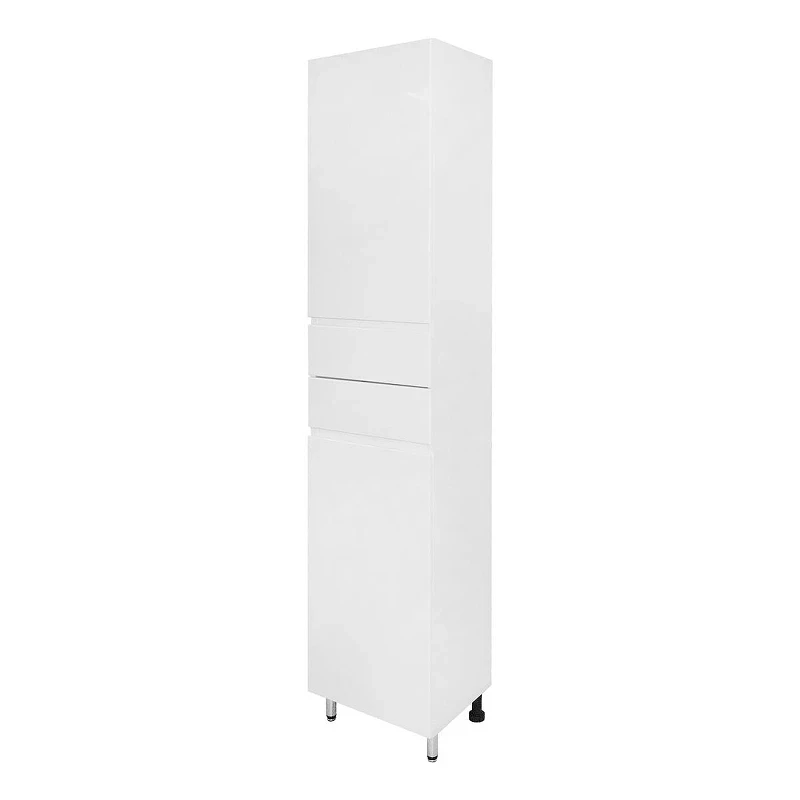 Шкаф пенал Azario Эстима 40 L CS00094558 цвет Белый глянцевый