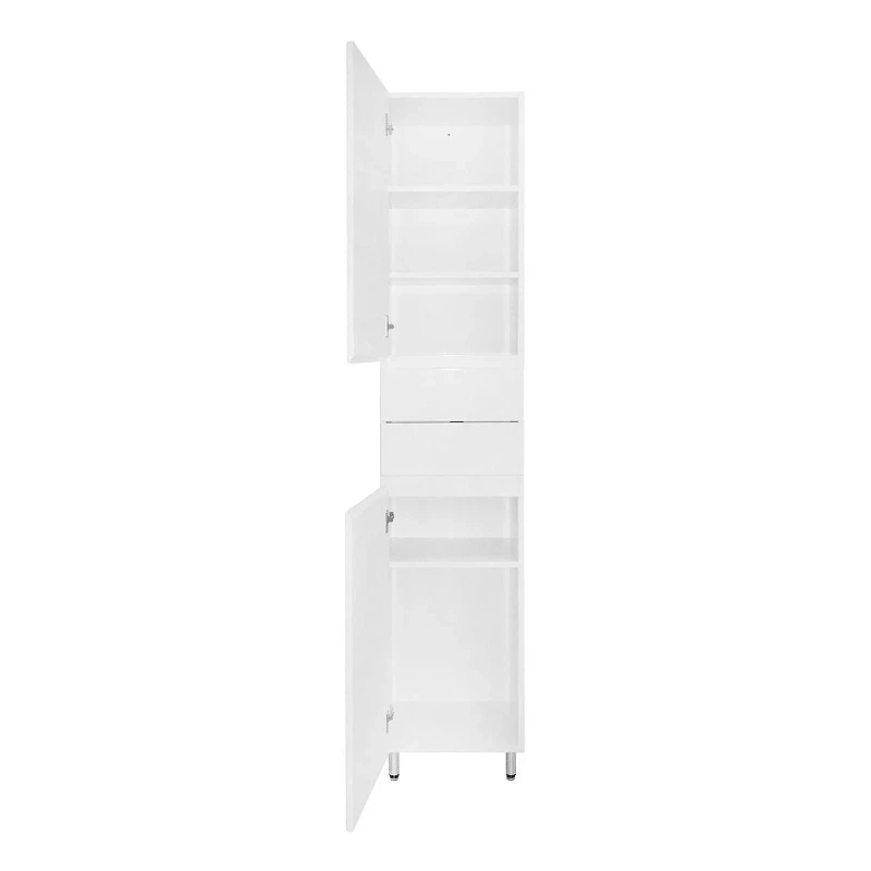 Шкаф пенал Azario Эстима 40 L CS00094558 цвет Белый глянцевый