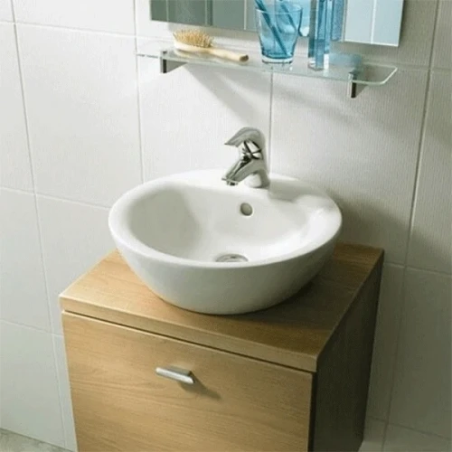 Раковина Ideal Standard Connect Sphere 43 E804001 Euro White фарфор накладная