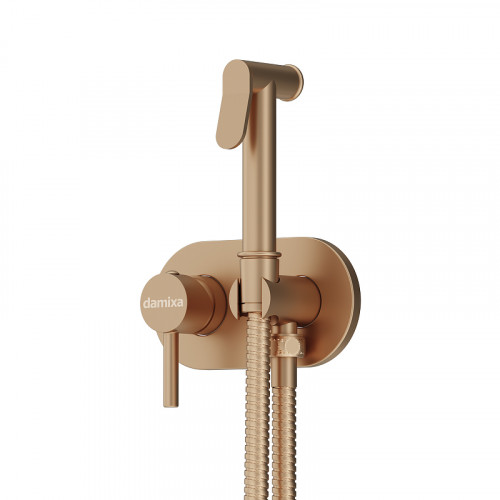Гигиенический душ со смесителем Damixa RedBlu Option 214000000 Бронза латунь на стену