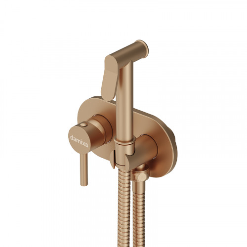 Гигиенический душ со смесителем Damixa RedBlu Option 214000000 Бронза латунь на стену