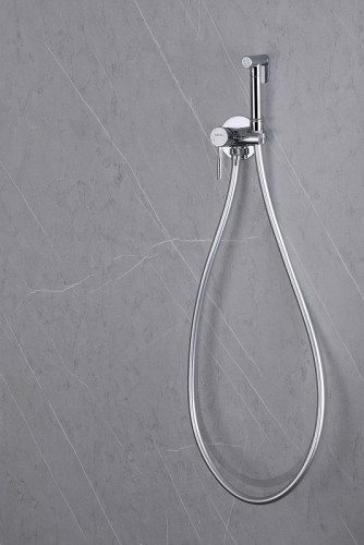 Гигиенический душ со смесителем Abber Wasser Kreis AF8125 Хром латунь на стену