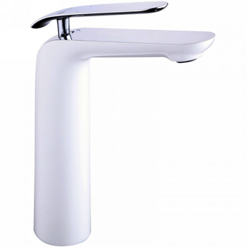 Смеситель для раковины Lemark Melange LM4909CW Белый Хром латунь