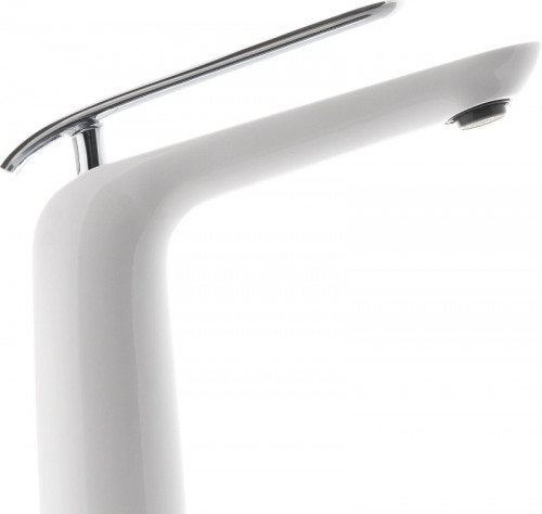 Смеситель для раковины Lemark Melange LM4909CW Белый Хром латунь