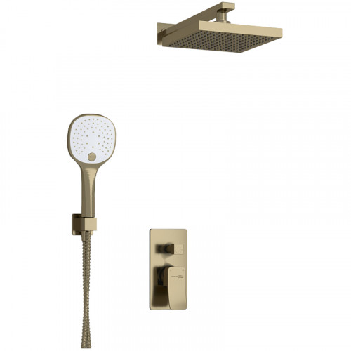 Душевая система WasserKRAFT Exter A16040 Светлая бронза латунь на стену
