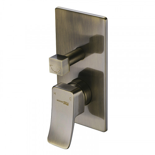 Душевая система WasserKRAFT Exter A16040 Светлая бронза латунь на стену