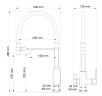 Смеситель для кухни Wonzon & Woghand WW-88458012-CR цвет Хром