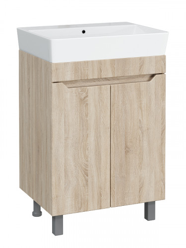Тумба с раковиной DIWO Архангельск 60 1108040 цвет Дуб сонома, Сонома