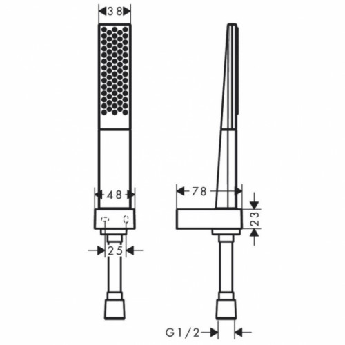 Душевой гарнитур Hansgrohe Rainfinity 26856700 Белый матовый пластик на стену