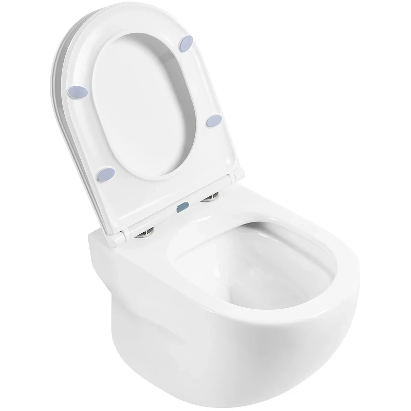 Комплект унитаза с инсталляцией BelBagno Onda BB066CHR/BB870SC/BB002-80/BB005-PR-CHROME с сиденьем Микролифт и клавишей смыва Хром глянцевый фаянс подвесной