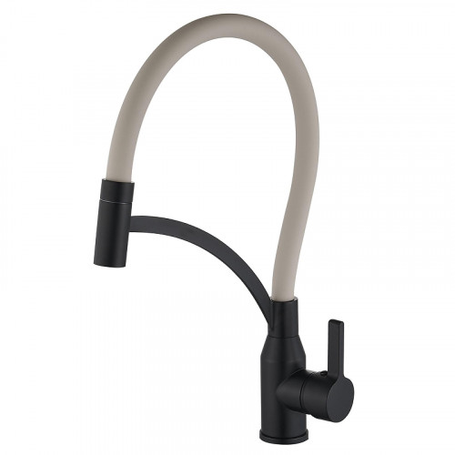 Смеситель для кухни Fmark FS8244H-12 цвет Черный Бежевый