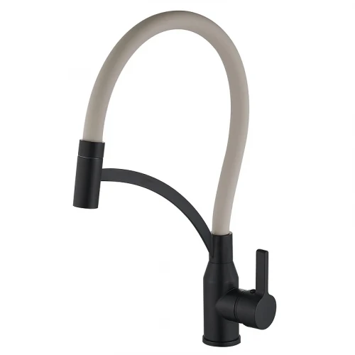 Смеситель для кухни Fmark FS8244H-12 цвет Черный Бежевый