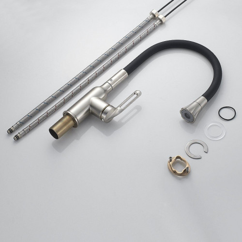 Смеситель для кухни Raffine F303L-3 цвет Сатин Черный