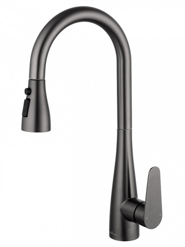 Смеситель для кухни Wonzon &amp; Woghand WW-121E201B-BGG цвет Темный графит