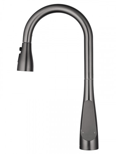 Смеситель для кухни Wonzon &amp; Woghand WW-121E201B-BGG цвет Темный графит