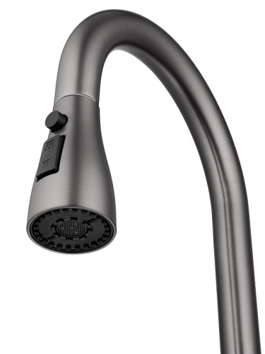 Смеситель для кухни Wonzon &amp; Woghand WW-121E201B-BGG цвет Темный графит