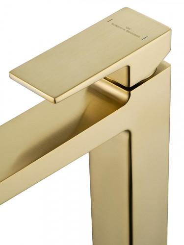 Смеситель для раковины Wonzon &amp; Woghand Cube 2.0 WW-88019068-BG цвет Брашированное золото