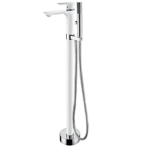 Смеситель для ванны Abber Weiss Insel AF8015W Белый Хром
