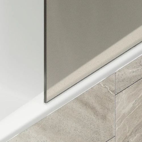 Шторка на ванну Maybah Glass MGV-77-2ш 900x1400 в широком профиле Бронза стекло бронзовое матовое