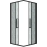 Душевой уголок Grossman Cosmo 90х90 300.K33.02.9090.21.02 профиль Черный матовый стекло шиншилла