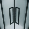 Душевой уголок Grossman Cosmo 90х90 300.K33.02.9090.21.02 профиль Черный матовый стекло шиншилла