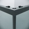 Душевой уголок Grossman Cosmo 90х90 300.K33.02.9090.21.02 профиль Черный матовый стекло шиншилла
