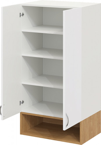 Подвесной шкаф DIWO Суздаль 60 SUZ.Ш.60.01 над стиральной машиной цвет Белый Дуб вотан