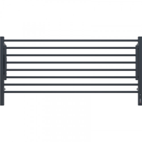 Электрический полотенцесушитель Terminus Горизонт П8 1200х600 4670078543349 с полкой Черный муар нержавеющая сталь