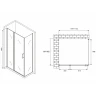 Душевой уголок Abber Sonnenstrand 110x85 AG04110S-S85 профиль Хром стекло прозрачное