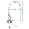 Смеситель для кухни Alveus Flexa 1147056 Черный матовый нержавеющая сталь