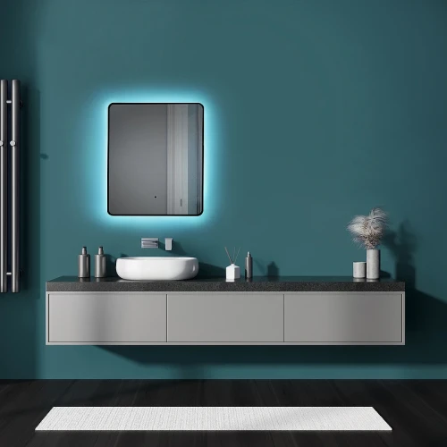 Зеркало Silver Mirrors Инканто Black 60 LED-00002844 с подсветкой с бесконтактным выключателем стекло