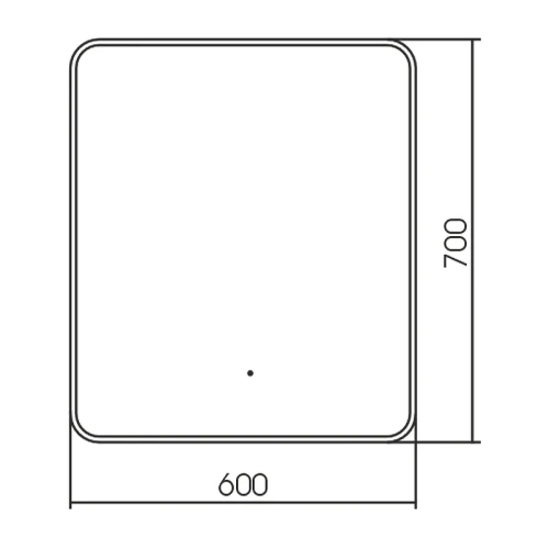 Зеркало Silver Mirrors Инканто Black 60 LED-00002844 с подсветкой с бесконтактным выключателем стекло