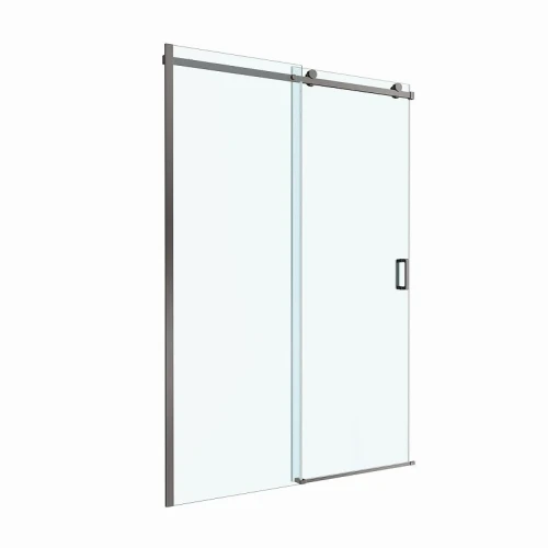 Душевая дверь BelBagno Soft Close-2 150 SOFT_CLOSE-2-BF-1-150-C-GM профиль Оружейная сталь стекло прозрачное
