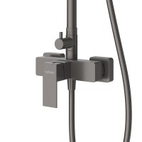 Душевая система Cezares Slider SLIDER-CD-GM Оружейная сталь нержавеющая сталь на стену
