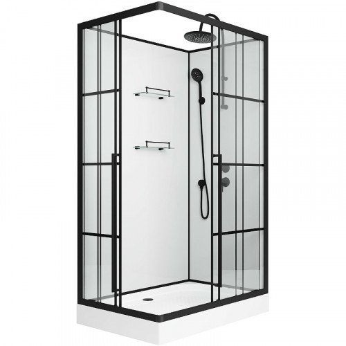 Душевая кабина Niagara Standart 100x80 R ST100/80/15QR/KL/BKT без гидромассажа
