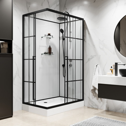 Душевая кабина Niagara Standart 100x80 R ST100/80/15QR/KL/BKT без гидромассажа