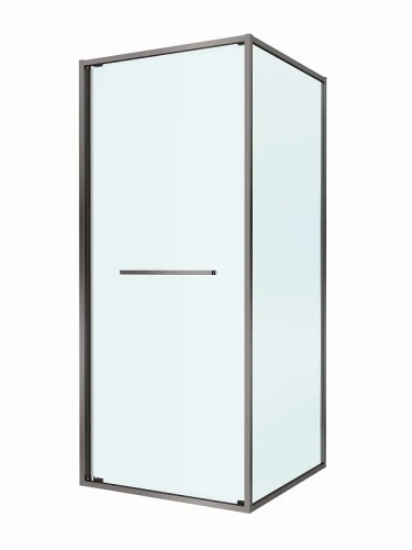 Душевой уголок Cezares Lux 90x100 LUX-AH-FS-1-90/100-C-GM профиль Оружейная сталь стекло прозрачное