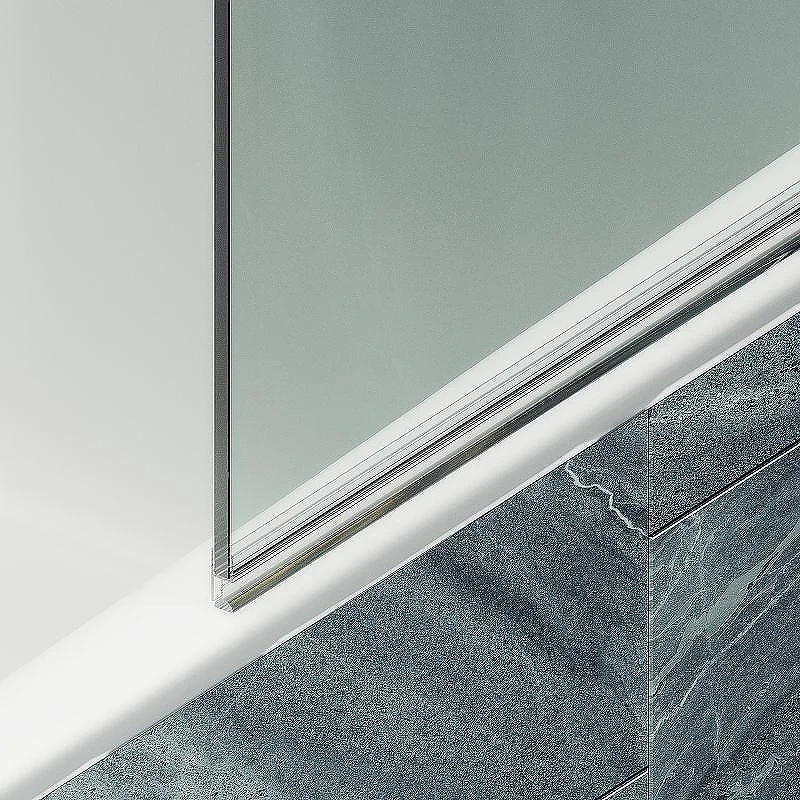 Шторка на ванну Maybah Glass MGV-598-3 600x1400 поворотная на монопетле Золото стекло прозрачное