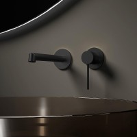 Смеситель для раковины Vincea Rim VBFW-2RM1MB Черный матовый латунь встраиваемый