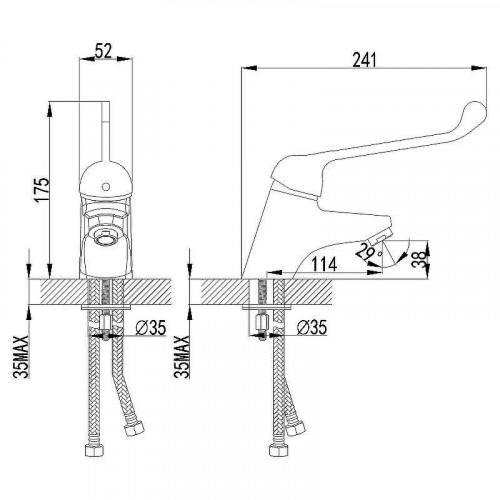Смеситель для раковины Lemark Project LM4606C Хром