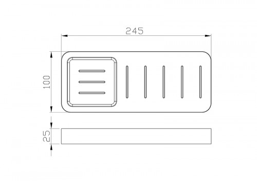 Мыльница Wonzon &amp; Woghand Lotte WW-8332-BG цвет Брашированное золото