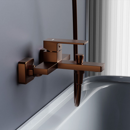 Смеситель для ванны Damixa Gala 531000500 Розовое золото латунь на стену