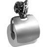 Держатель туалетной бумаги Art&Max Rose AM-B-0919-T с крышкой Серебро