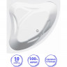 Акриловая ванна C-Bath Aurora 140x140 CBS001003 без гидромассажа