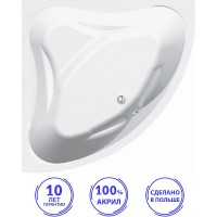 Акриловая ванна C-Bath Aurora 140x140 CBS001003 без гидромассажа