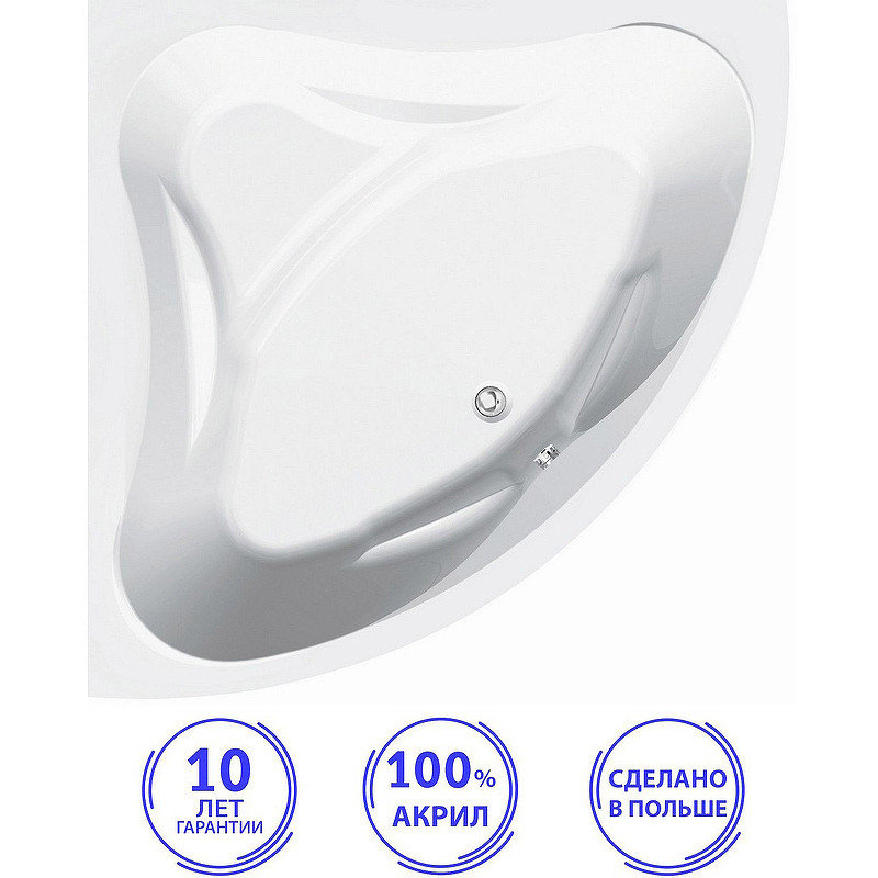 Акриловая ванна C-Bath Aurora 140x140 CBS001003 без гидромассажа