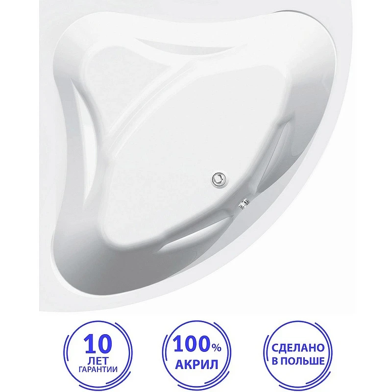 Акриловая ванна C-Bath Aurora 140x140 CBS001003 без гидромассажа